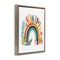 Stupell Industries Boho Rainbow Blooms Floater Framed Canvas Wall Art Design by LSR Design Studio